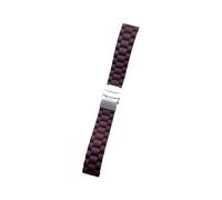 HASGTFM Silicone Sport Strap 18mm 20mm 22mm 24mm 16mm Folding Buckle Waterproof Rubber Men Replacement Bracelet Band Watch Accessories(A3 COFFEE,18mm)