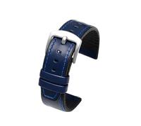 HASGTFM Silicone Strap Fit For Armani Ar1970 2447 2448 60013 60003 Series Band Fit For Huawei Universal Watch Accessories22(Blue sk)