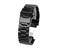 HASGTFM Solid Stainless Steel Watch Band Strap Fit For Timex Fit For Tides T45601 T2N721 T2N720 T2N739 TW2T76500 Men Compass Metal Watchband(B Black)