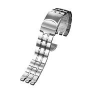 HASGTFM Solid Stainless Steel Watchband Fit For Swatch YGS740 YGS749G YIS401 YCS443 YVS451 Fit For IRONY Men's Strap 17mm 19mm 21mm Women's Bracelet(G27-silver,21mm)