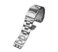 HASGTFM Solid Stainless Steel Watchband Fit For Swatch YGS740 YGS749G YIS401 YCS443 YVS451 Fit For IRONY Men's Strap 17mm 19mm 21mm Women's Bracelet(G20-silver,19mm)