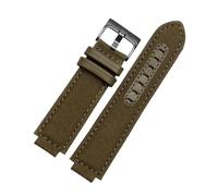 HASGTFM Sports Canvas Watchband Bottom Fit For TIMEX T2N720 T2N721 TW2R55500 24 * 16mm Army Green Brown Men's Watch Strap Bracelet(Army green-black)