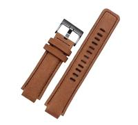HASGTFM Sports Canvas Watchband Bottom Fit For TIMEX T2N720 T2N721 TW2R55500 24 * 16mm Army Green Brown Men's Watch Strap Bracelet(Light brown-black)