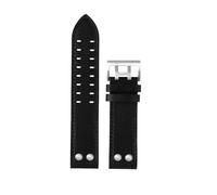 HASGTFM Strap Men's Simple 20mm22mm Fit For Hamilton Wrist Band(Black black Silver,22mm)