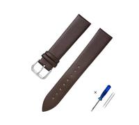 HASGTFM Ultra-thin Leather Watchband 8mm 12mm 14mm 16mm 18mm 20mm 22mm Bracelet Watch Straps Soft Leather Wristwatch Band(Brown,16mm)