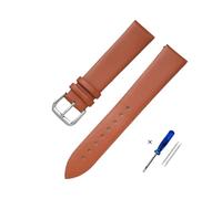 HASGTFM Ultra-thin Leather Watchband 8mm 12mm 14mm 16mm 18mm 20mm 22mm Bracelet Watch Straps Soft Leather Wristwatch Band(Brown 2,18mm)