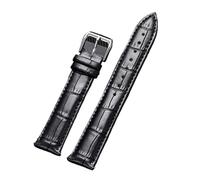 HASGTFM Universal Leather Watchband 16mm 18mm 20mm 22mm 24mm Men Women Black Brown Leather Watch Strap Bracelet(Nero,16mm)