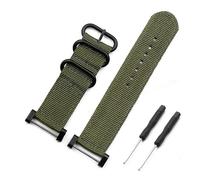 HASGTFM Watch accessories nylon strap pin buckle 24mm Fit For Suunto core outdoor sports waterproof female bracelet men watch band(Army Green)