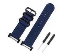 HASGTFM Watch accessories nylon strap pin buckle 24mm Fit For Suunto core outdoor sports waterproof female bracelet men watch band(Dark blue)