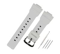 HASGTFM Watch accessories resin strap men's pin buckle rubber watch band Fit For Casio BABY-G BA-111 BA-110 BA-112 BA-120 watch with women(Bright white)