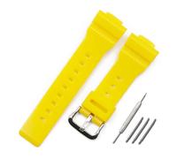 HASGTFM Watch accessories resin strap men's pin buckle rubber watch band Fit For Casio BABY-G BA-111 BA-110 BA-112 BA-120 watch with women(Bright yellow)