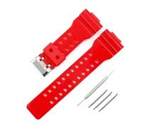 HASGTFM Watch accessories resin watch with men's pin buckle rubber strap Fit For Casio GA GD GLS-100 110 120 waterproof bracelet watch band(Black 01)