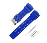 HASGTFM Watch accessories resin watch with men's pin buckle rubber strap Fit For Casio GA GD GLS-100 110 120 waterproof bracelet watch band(Blue)