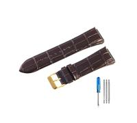 HASGTFM Wear Resistant And Durable Leather Watchbands Fit For Guess W0400G2 W0040G7/W0247G4 Watch Strap 22mm(Coffee-GD-K1)