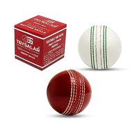Hash Cricket Balls for Training, Coaching, Practice & Excellent Bounce Skills Soft Foam Rubber Cricket Ball with Durable Traditional Seams Stitched for All Age Players (White)