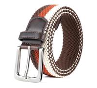 HASHIJI Elastic Braided Belt for Men and Women,Stretchable Adjustable Web Woven Belt for Work,Casual Wear, and Golf