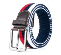HASHIJI Elastic Braided Belt for Men and Women,Stretchable Adjustable Web Woven Belt for Work,Casual Wear, and Golf