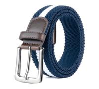 HASHIJI Elastic Woven Golf Belts Casual Braided Stretch Belt for Men and Women