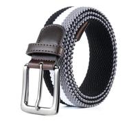 HASHIJI Stretch Belt Men, Belt for Men, Mens Gift Stretch Braided Web Belt Elastic for Casual Golf Jeans