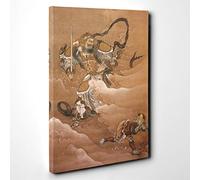 Hashimoto Gaho Kano Japanese Oriental Canvas Print for Living Room Bedroom Home Office Décor, Wall Art Picture Ready to Hang, 30 x 20 Inch (76 x 50 cm)