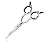 HASHIMOTO Small Dog Grooming Scissors with Rounded Tips, 5.0 inch, Straight Blade with Micro-Serrated, Designed for Trimming Around The Eyes,Ears,Nose and Paws.