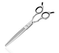 HASHIMOTO Straight Eraser Dog Grooming Scissors, 23 Teeth,7.0 Inch,80% Thinning Rate,Light Weight, Designed for Bulking Off Coat Quickly.