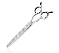 HASHIMOTO Straight Fluffer Scissors for Dog Grooming, 42 Teeth, 50% Thinning Rate, 7.0 inch, Light Weight, Designed to Remove Bulk Quickly While Leaving a Natural Finish for Groomers.