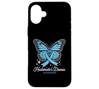 Hashimoto's Awareness Butterfly Ribbon Case for iPhone 16 Plus
