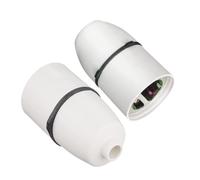 HASHK Ceiling Lamp Holder Light Bulb Socket Lamp Fitting High Temperature Resistance Ideal for Use in Confined Spaces Such As Bathrooms Bayonet Batten White (Lamp holder 2 White)