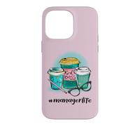 Hashtag Manager Life Girl Boss I Love Coffee #managerlife Case for iPhone 14 Pro Max