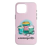 Hashtag Manager Life Girl Boss I Love Coffee #managerlife Case for iPhone 16 Pro Max