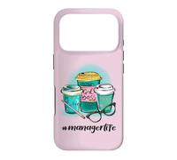 Hashtag Manager Life Girl Boss I Love Coffee #managerlife Case for iPhone 17 Pro