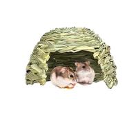 HaSiarmhaus for Rabbits, Sopffy Straps, Hand Weakened House for Rabbits, , Natural Grassland Hiding Place for Rabbits, Guinea Pigs, Chinchilla, Ferrets, Hamste