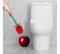 Hasihendy Funny Bathroom Toilet Scrubber, Cherry Toilet Brush, Creative Scrubber Long Handle, Cherry Lavatory Brush And Holder Set,funny Lavatory Cleaning Tool Set For Shower, Corners