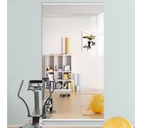 Hasipu Home Gym Mirrors 200x90cm -1 PCS Large Full Body Mirror for Yoga, Large Wall Mirror Full Length for Fitness, Garage, Dance Studio, 0.16in Tempered Glass Frameless Mirrors-UL