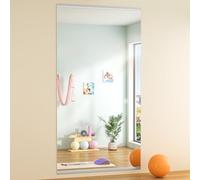 Hasipu Home Gym Mirrors 210x100cm -1 PCS Large Full Body Mirror for Yoga, Large Wall Mirror Full Length for Fitness, Garage, Dance Studio, 0.16in Tempered Glass Frameless Mirrors-UL