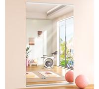 Hasipu Home Gym Mirrors 240x100cm -1 PCS Large Full Body Mirror for Yoga, Large Wall Mirror Full Length for Fitness, Garage, Dance Studio, 0.16in Tempered Glass Frameless Mirrors-UL