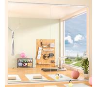 Hasipu Home Gym Mirrors 240x100cm -2 PCS Large Full Body Mirror for Yoga, Large Wall Mirror Full Length for Fitness, Garage, Dance Studio, 0.16in Tempered Glass Frameless Mirrors-UL