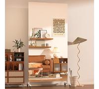 Hasipu Home Gym Mirrors 360° Swivel on Wheels,190 x 80cm Extra Large Full Body Rolling Mirror, Tempered Glass Easy to Move Full Length Mirror for Yoga Studio, Bedroom, Dancing Studio, White