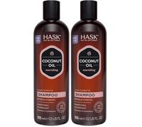 HASK Nourishing Coconut Shampoo, for all hair types, colour safe, and cruelty-free - 1 355mL Bottle (Pack of 2)