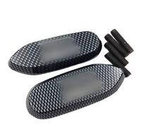 HASkulle AfterMokit Replacement Mirror Block Off Base Plates for Suzuki GSXR600 2006-2012 GSXR750 2006-2012 GSXR1000 2005-2008 with Engraved GSXR Carbon