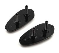 HASkulle AfterMokit Replacement Mirror Block Off Base Plates for Yamaha R1 2000-2014 with Engraved Tuning forks Black