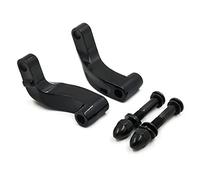 HASkulle Motorcycle Mirror Extenders Mirror Relocation Extension Adapter Kit for Harley Davidson Heritage Flstc Fxcwc Super Glide Fxdc Wide, Black