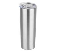 HASLE OUTFITTERS 20 oz Skinny Tumbler, Stainless Steel Insulated Slim Tumbler with Lid, Reusable Double Wall Travel Coffee Mug, Durable Powder Coated Travel Water Cup(Stainless Steel, 1)