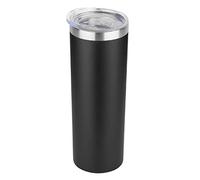 HASLE OUTFITTERS 20 oz Skinny Tumbler, Stainless Steel Insulated Slim Tumbler with Lid, Reusable Double Wall Travel Coffee Mug, Durable Powder Coated Travel Water Cup(Black, 1)