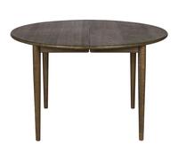 Haslev - 897 Dining Table Extendable Ø105 cm, Smoked Oak - Smoked Oak