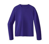 HASMES Kids Boys Swim Vest Rash Vest Long Sleeve Rash Guard UPF 50+ Sun Protection Swimming Top Quick Dry 6-15 Years, Navy 8-9 Years