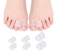 Hasny Gel Toe Separator - 12 Packs Toe Spacers Toe Straighteners with 3 Sizes for Women Men Silicone Toe Separators for Overlapping Toes Bunions Crooked Toes Hammer Toe