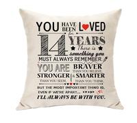 Hasodeo Birthday Gifts for Her Him Unique Cushion Cover Decorative Gift for 10-75 Years Old Women Men Birthday Presents Keepsake Throw Pillow Covers 45 x 45 cm (14)