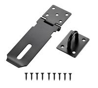 Hasp and Staple Heavy Duty, 4 Inch Stainless Steel Shed Lock Door Padlock Hasp Shed Gate Lock Latch Anti-Theft Door Clasp Buckle for Shed Doors Window Cabinet Pet Cage Lockers